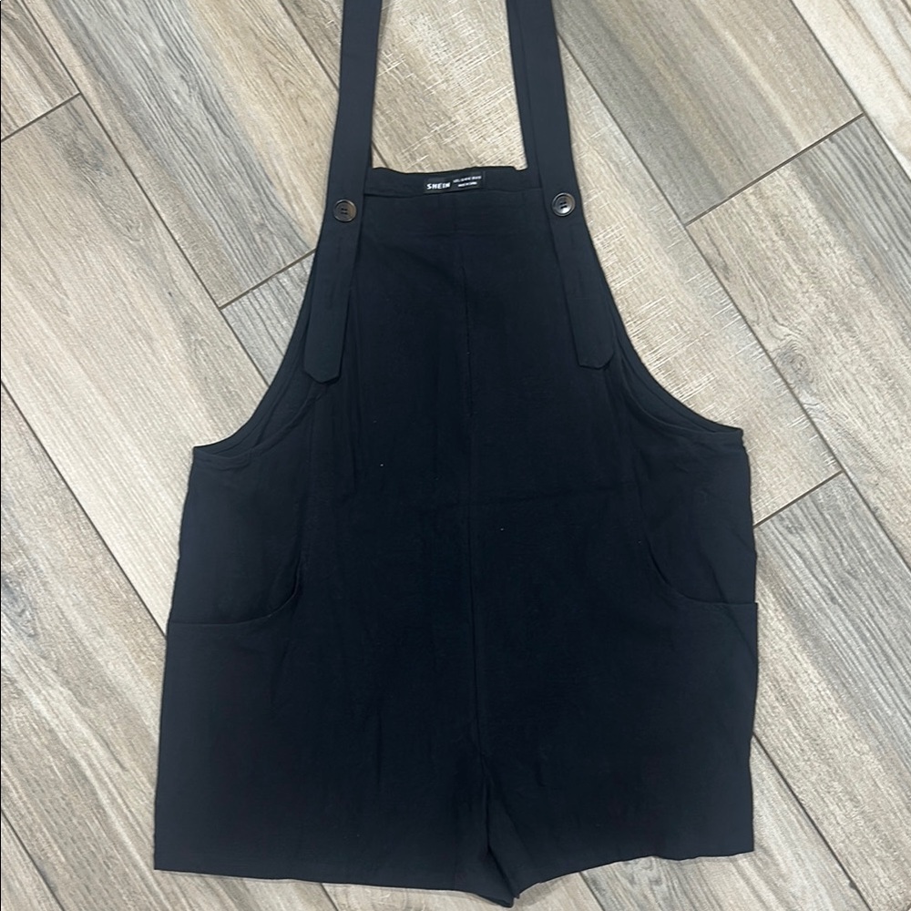 Black Overalls with Straps